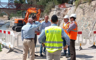 Soteca consolida la ladera del río Vinalopó en Elche para evitar hundimientos