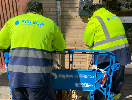 Soteca inicia el servicio de mantenimiento de las redes de agua de los municipios de l’Horta, en Valencia