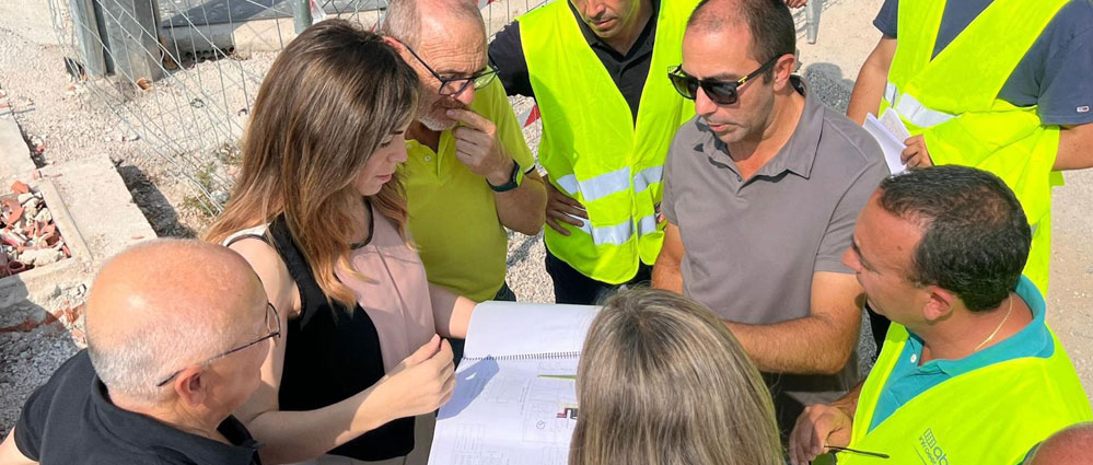 Las obras de construcción del puente de El Raal, en Murcia, avanzan a buen ritmo y según la planificación prevista