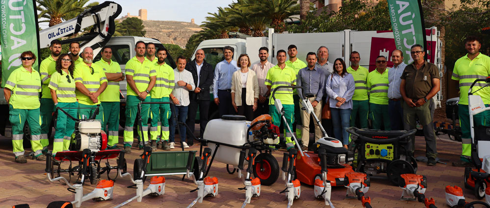 Jumilla refuerza el mantenimiento de las zonas verdes con un servicio sostenible