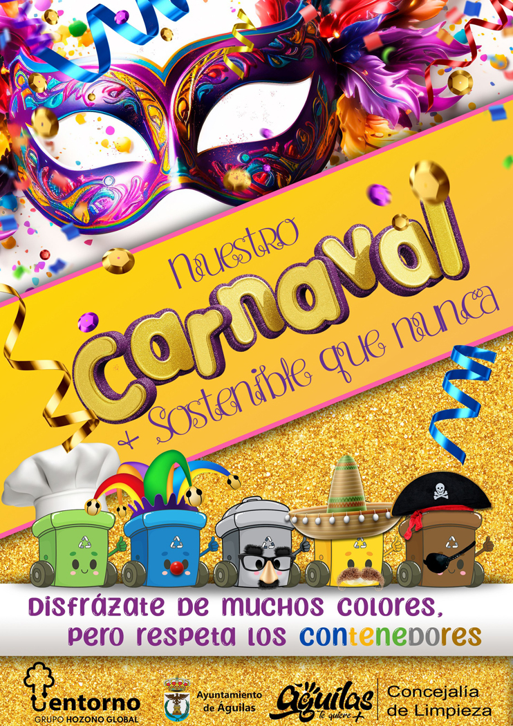 Entorno Urbano refuerza la limpieza viaria y la recogida de residuos durante el Carnaval de Águilas