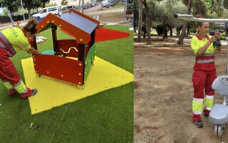 Alzira, en Valencia, mejora más de sesenta áreas de juegos infantiles, pistas multi-juego y áreas biosaludables