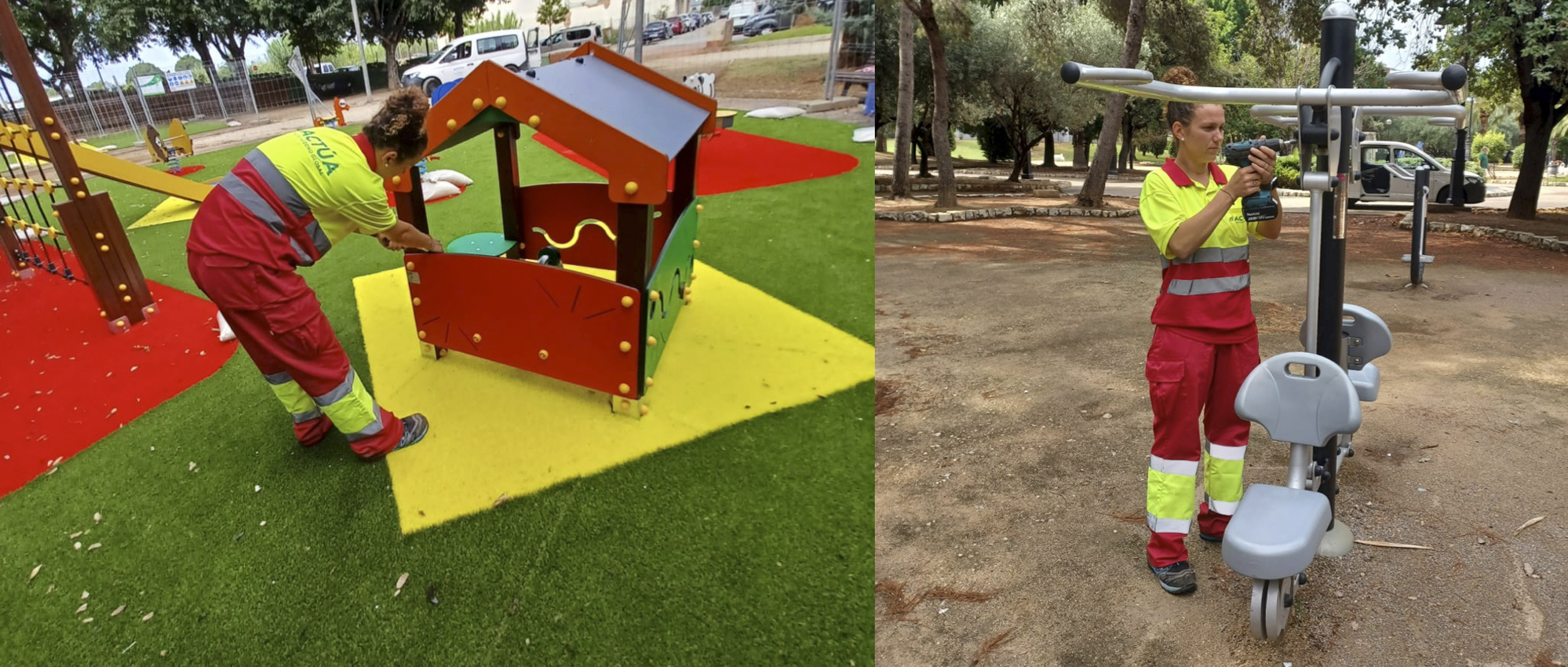 Alzira, en Valencia, mejora más de sesenta áreas de juegos infantiles, pistas multi-juego y áreas biosaludables