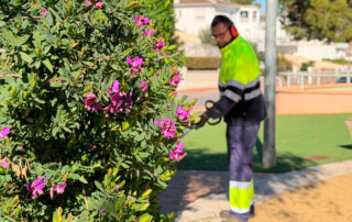 Actúa realiza una actuación integral de mantenimiento en el Parque Reina de la Sal de Torrevieja
