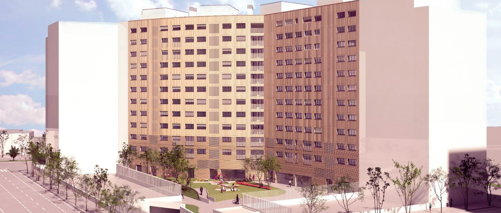 Valencia levanta su primer edificio intergeneracional para el alquiler asequible