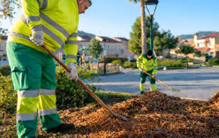 Cartagena mejora sus zonas verdes con un plan de aporte de triturado vegetal