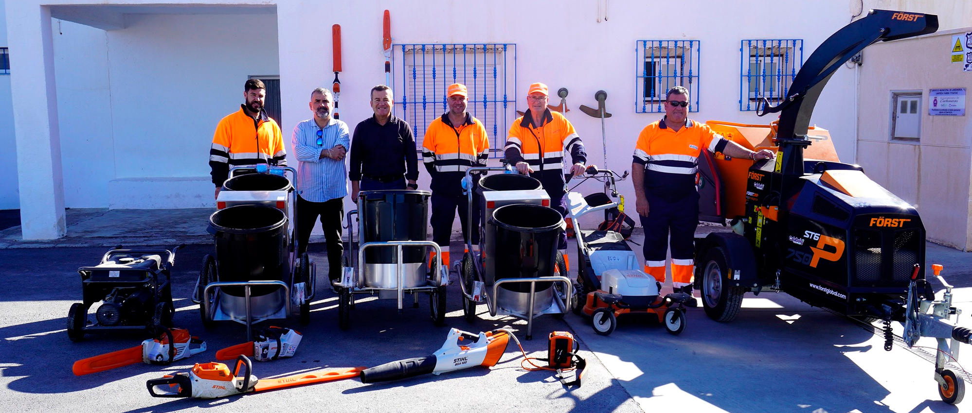 Carboneras refuerza su servicio de limpieza y mantenimiento con nueva maquinaria más eficiente y sostenible