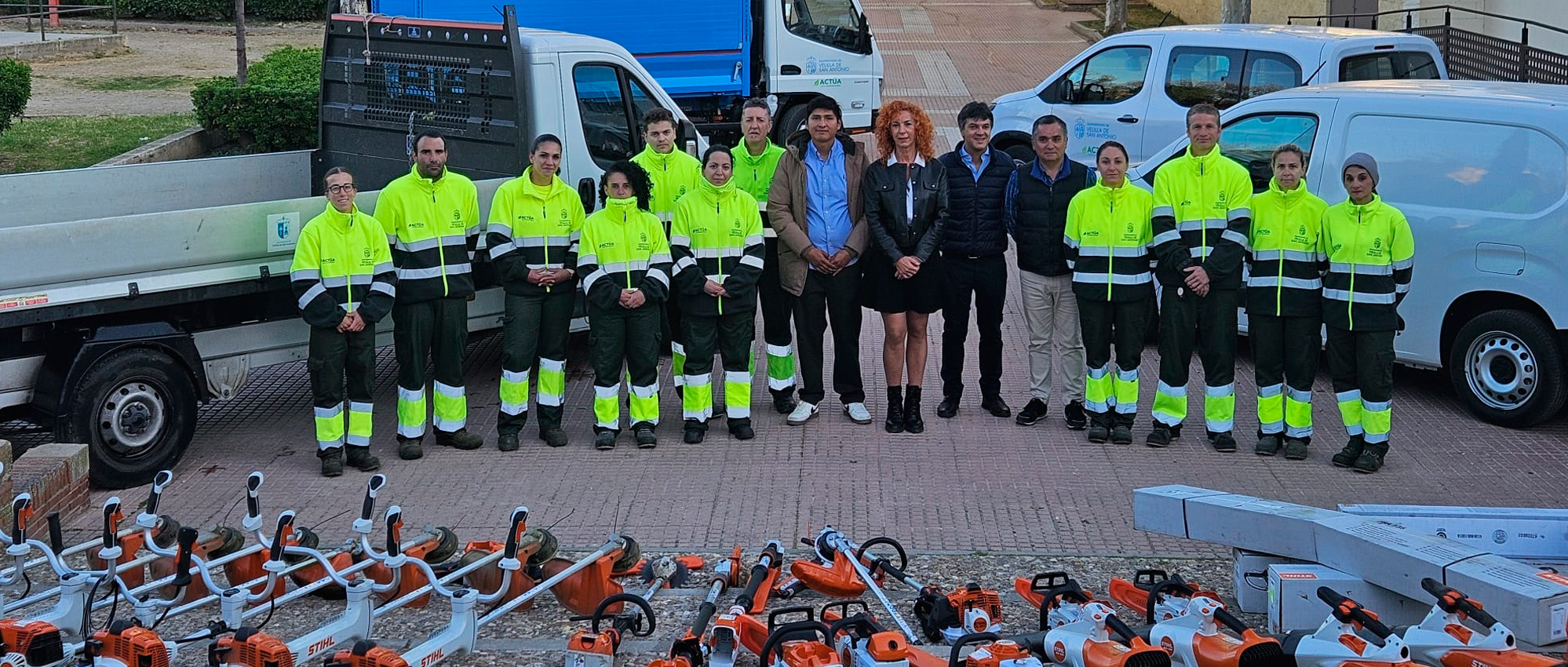 Velilla de San Antonio refuerza el cuidado de sus parques y jardines