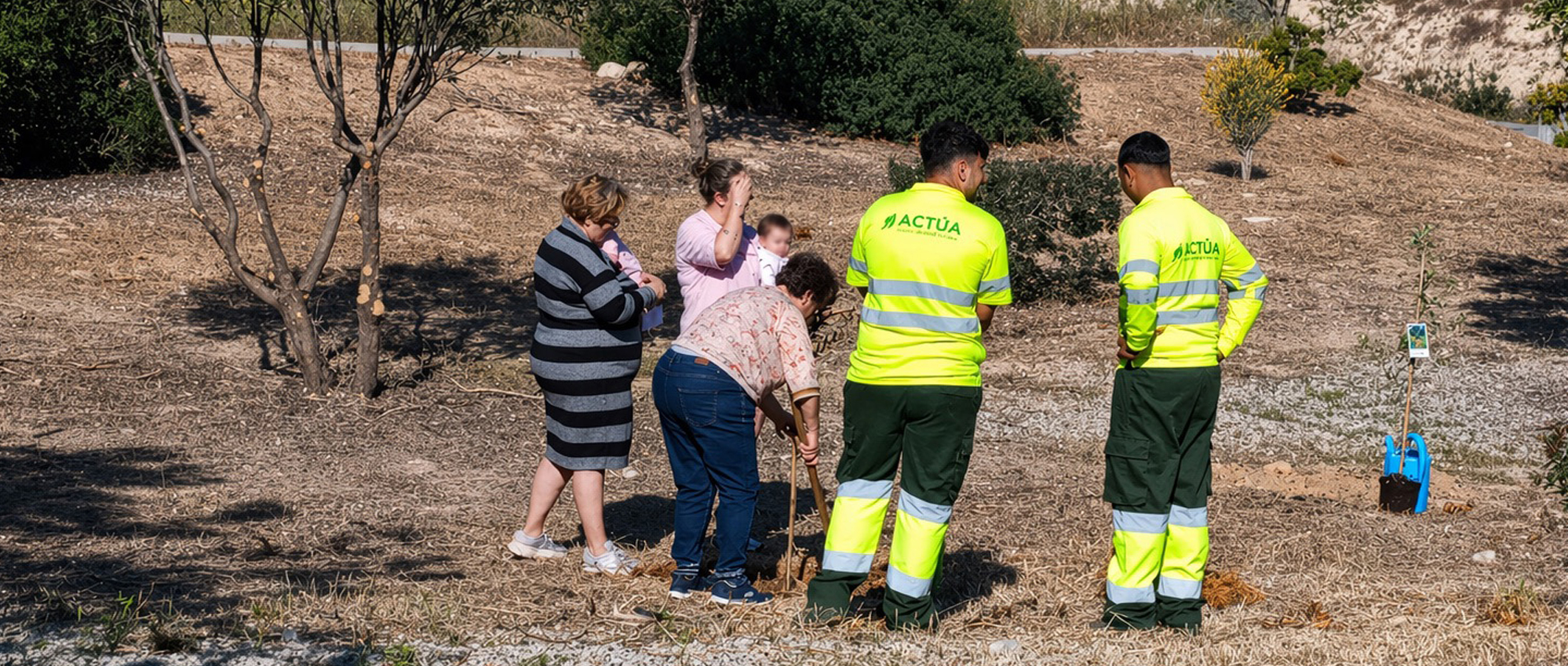 Villajoyosa crece en verde: cien árboles dan vida al nuevo Jardín dels Nous Vilers