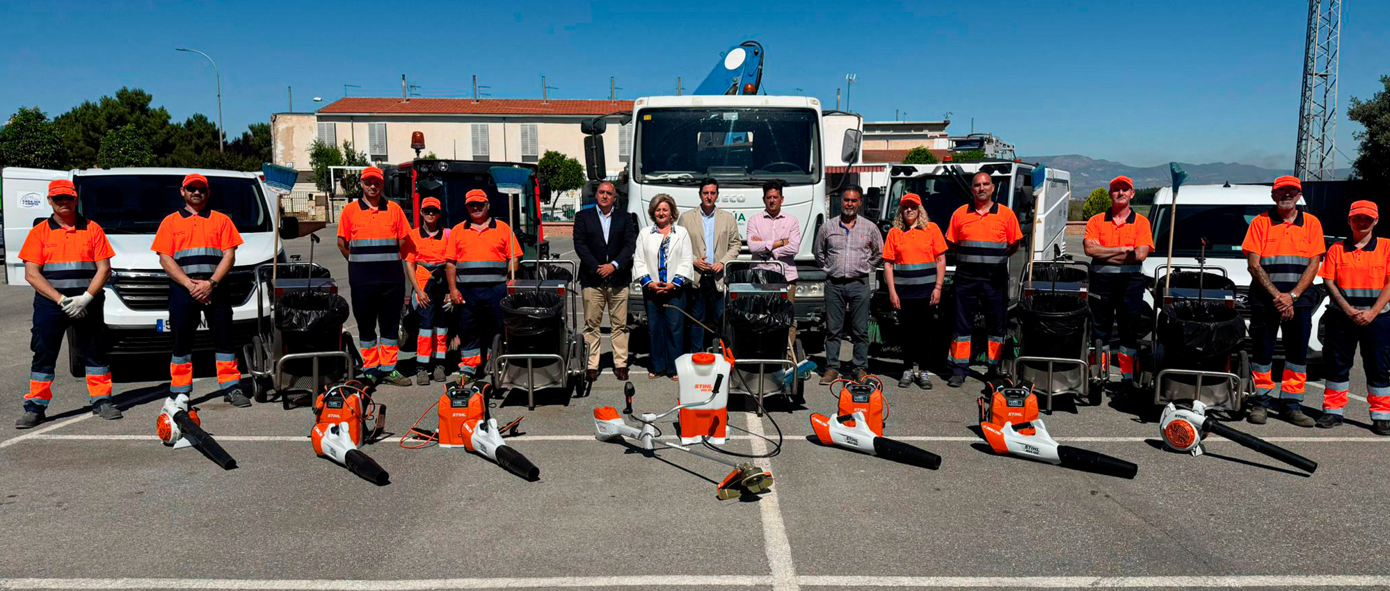 Vegas del Genil refuerza su servicio de limpieza viaria con nueva maquinaria y más personal